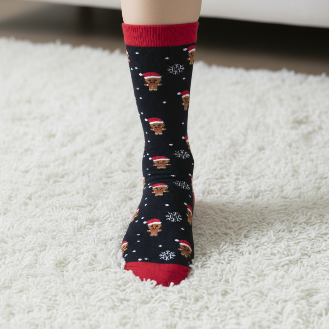 Black Gingerbread Socks