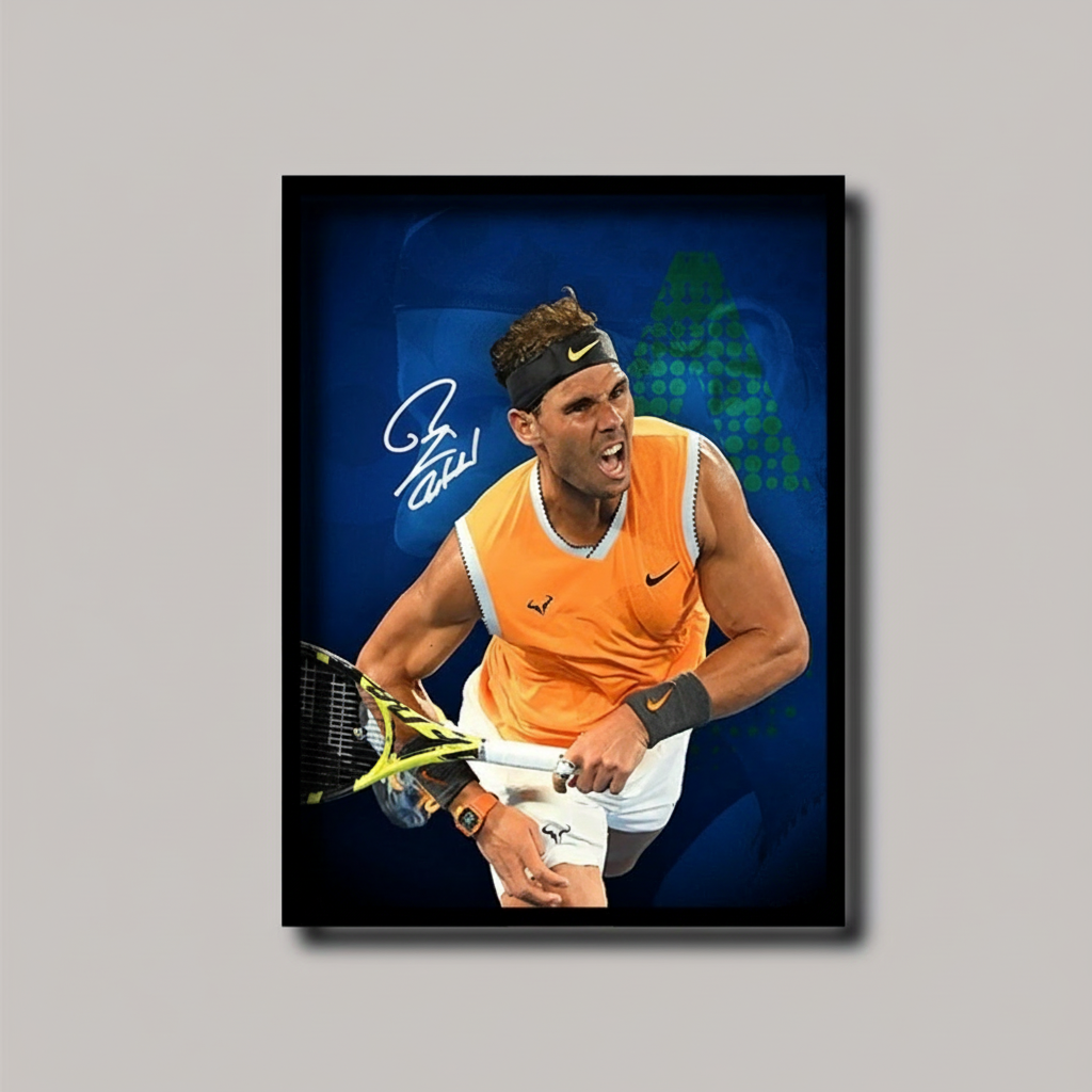40x30 Rafael Nadal Action Frame