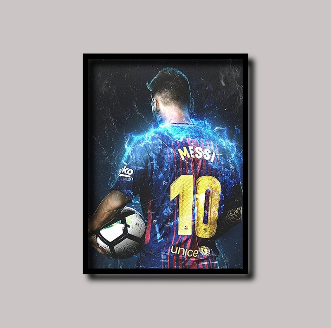 40x30 Electric Messi Frame