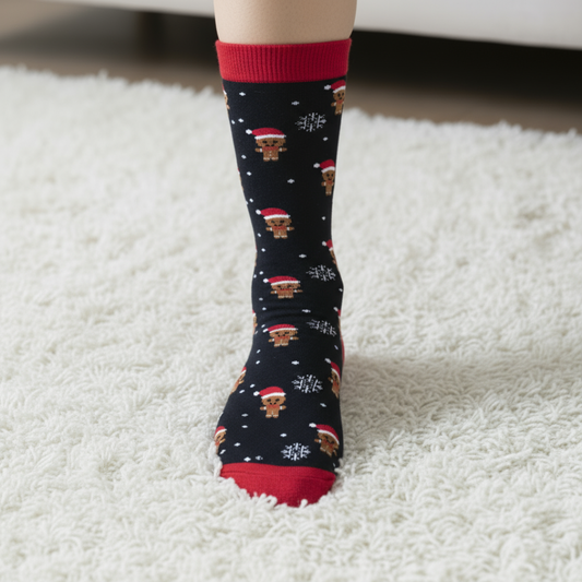 Black Gingerbread Socks