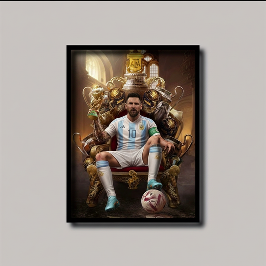 40x30 Messi Throne Frame